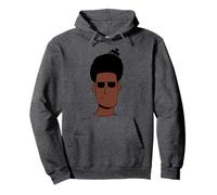 Afro Guy with Afro Pick-in Hair Pullover Hoodie