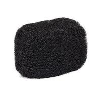 Afro Kinky 100% Bulk Human Hair For DreadLocks, Loc Repair, Extensions, Twist, Braids 8" Long (Natural Undyed Black)