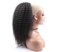 Afro Kinky Curl Drawstring Ponytail,Low Temperature Fiber Deep Curly Fluffy Draw String Ponytails for Daily Use for Daily Use(Black Blown,18inch)