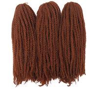 Afro Kinky Twist Crochet Hair Braids Marley Braid Hair 18inch Senegalese Curly Crochet Synthetic Braiding Hair (#350)