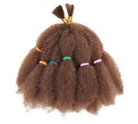 Afro Kinky Twist Hair 6 Packs Pre Stretched 12 Inch Marley Hair Braiding Spring Crochet Braids Natural Synthetic Hair Extension Easy Installation and Removal(#30)