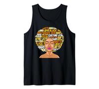 Afro Latina Pride Woman with Puerto Rican and Pan-African Tank Top