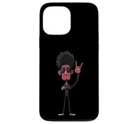 Afro Man Rock Hand Sign Retro Cool Character Graphic Funky Case for iPhone 13 Pro Max