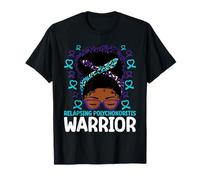 Afro Messy Bun Relapsing Polychondritis Warrior T-Shirt