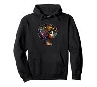 Afro Musical Cosmic Geometric Woman Art Pullover Hoodie