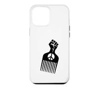 Afro Pick Raised Fist Peace Sign Black Pride Symbol Case for iPhone 12 Pro Max