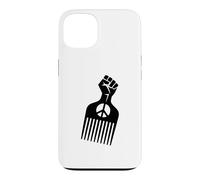 Afro Pick Raised Fist Peace Sign Black Pride Symbol Case for iPhone 13