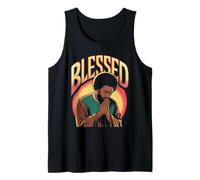 Afro Praying Blessed Black Pride for African American Woman Tank Top