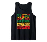 Afro Proud I Am Historic Do Not Need A Month Exist Lifetime Tank Top