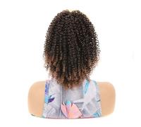 Afro Puff Drawstring Ponytail Extension 10 Inch Kinky Curly Synthetic Hair Pieces Clip in Hair Extensions(1BT30)
