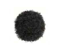 Afro Puff Drawstring Ponytail Human Hairs,Small Kinky Curly Buns Hairpieces Brazilian Virgin Hair,Short Clip In Ponytails For Black Women Hair Extension for Daily Use(6inch)
