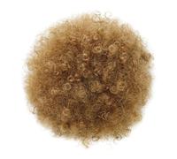 Afro Puff Hair Bun Voluminous Curly Hairpiece - Built-in Comb & Drawstring for Secure Fit, Multiple Colors for Themed Parties and Cultural Styles(Light Blonde27#)