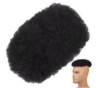 Afro Puff Hair Topper Short Curly Wigs Synthetic Afro Bun Afro Chignon Hairpieces for Black Women Girls Men Thinning Hair