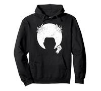 Afro Queen Flower Crown Black Woman Pride Pullover Hoodie