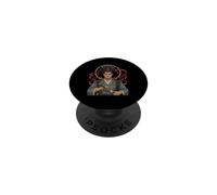 Afro Samurai Fighter Katana African Warrior Japanese Art PopSockets Adhesive PopGrip