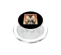 Afro Samurai Fighter Katana Warrior Japanese Vintage Art PopSockets PopGrip for MagSafe