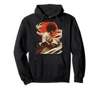 Afro Samurai - Japanese Black Warrior Illustration Pullover Hoodie