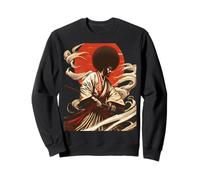 Afro Samurai - Japanese Black Warrior Illustration Sweatshirt