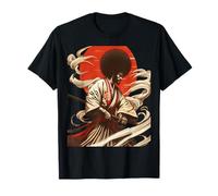 Afro Samurai - Japanese Black Warrior Illustration T-Shirt
