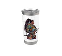 Afro Samurai Warrior Katana Japanese Anime Black Pride Stainless Steel Insulated Tumbler