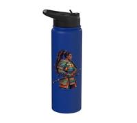 Afro Samurai Warrior Katana Japanese Anime Black Pride Stainless Steel Insulated Water Bottle