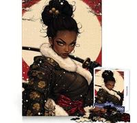 Afro Samurai Woman Poster Puzzles for Adults 1000 Puzzles Clear Logic Tight Joint Fun Activity Christmas Idea (38x26cm)