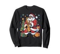 Afro Santa Saxophone African American Christmas Saxophonist Sweatshirt