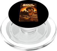 Afro Soul Music Black Queen DJ Groovy 70s Funk Disco PopSockets PopGrip for MagSafe