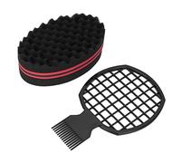 Afro Twist Comb Set, Professional Portable Afro Sponge Curl Comb, Styling Tool for Home Salon