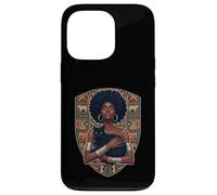 Afro Woman Black Cat African Art Melanin Queen Design Case for iPhone 13 Pro