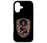 Afro Woman Black Cat African Art Melanin Queen Design Case for iPhone 17