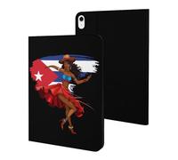 Afro Women Black Cubana Cuban Case Compatible for iPad 10代 (10.9in) Tablet Cases Stand Protective Cover with Sleep/Wake