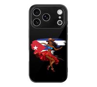 Afro Women Black Cubana Cuban Compatible with iPhone 17 Pro Case Slim Phone Cases Phone Cover Protective Cute Design