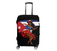 Afro Women Black Cubana Cuban Suitcase Cover Washable Luggage Protective Covers Travel XL