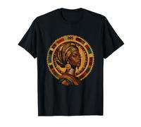 Afrocentric African Queen Melanin Crowned Beauty T-Shirt