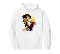 Afrocentric Style Bold Afro Women Portrait Pullover Hoodie