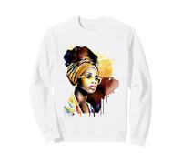 Afrocentric Style Bold Afro Women Portrait Sweatshirt