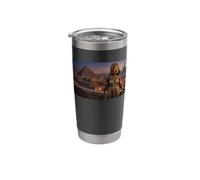 Afrofuturism Egyptian Queen Pyramids Future Stainless Steel Insulated Tumbler