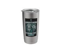 Afrofuturism Knowledge African Mask Owl Circuitry Design Stainless Steel Insulated Tumbler