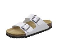 AFS-Schuhe 2100 Women's Fashion Mules High Quality Genuine Leather Made in Germany, Silver (silver varnish), 7 UK