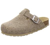 AFS-Schuhe 26900 Women's Slippers Closed Felt Comfortable Warm Winter Clogs Made in Germany, natural, 8 UK