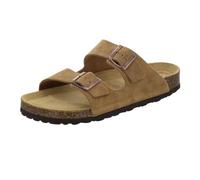AFS-Schuhe 3100, Comfortable Mules for Men, Leather Slippers, Work Shoes, Made in Germany, Cognac, Size: 12
