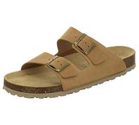 AFS-Schuhe 3100, Comfortable Mules for Men, Leather Slippers, Work Shoes, Made in Germany, Nature, Size: 12