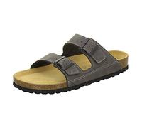 AFS-Schuhe 3110 Sporty Men's Leather Mules, Comfortable Slippers, Cork Footbed, Made in Germany