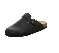AFS-Schuhe 3900 Men's Clogs, Comfortable Slippers for Men, Leather Slippers, Made in Germany Black Size: 11 UK