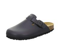AFS-Schuhe 3900 Men's Clogs, Comfortable Slippers for Men, Leather Slippers, Made in Germany Blue Size: 7 UK