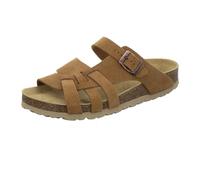 AFS-Schuhe Women's Mules Made of Genuine Leather, High-Quality Slippers for Women, Made in Germany, Cognac velour, 9 UK