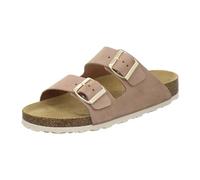 AFS Shoes 2100 Comfortable Women's Leather Mules, Fashionable piedraals, Practical Work Slippers, Handmade in Germany, Piedra, Size: 4