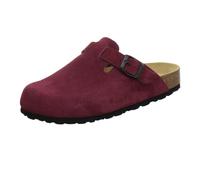 AFS Shoes 2900 Comfortable Leather Clogsfor Women, Fashionable Slippers, Handmade in Germany, Berry, Size: 6
