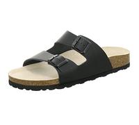 AFS Shoes 3100 Comfortable Men Mules Leather Black Size: 9 UK